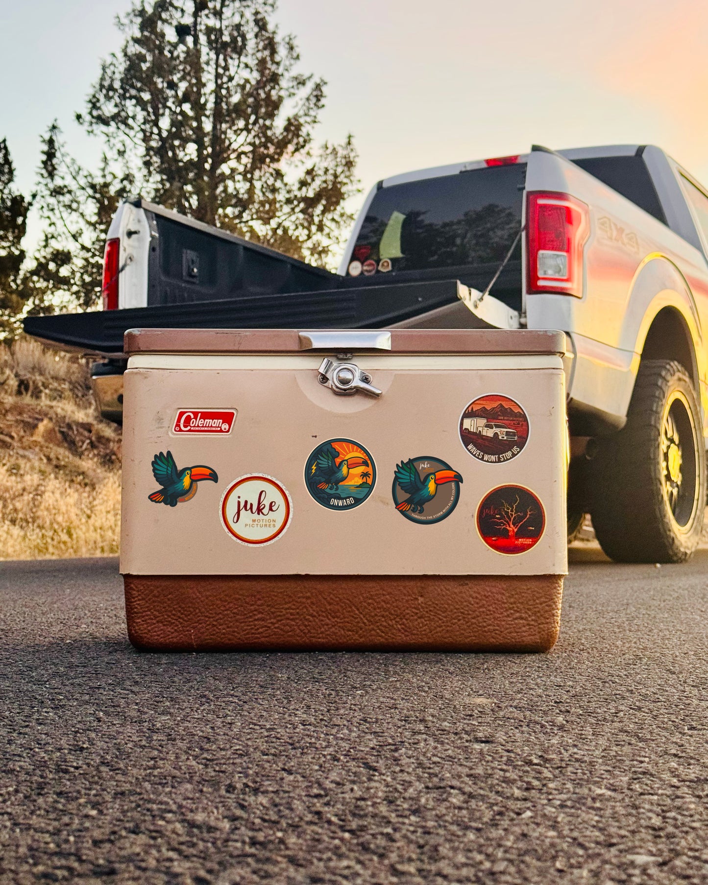 "The Cantu Toucan" - with Quote  - Merch Series by Juke Motion Pictures - 3" x 3" Waterproof Sticker (Limited Edition)