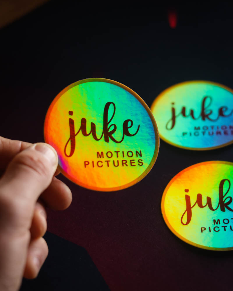 Juke Holographic Sticker - * Limited Edition * (3" Round) Changes color in light!