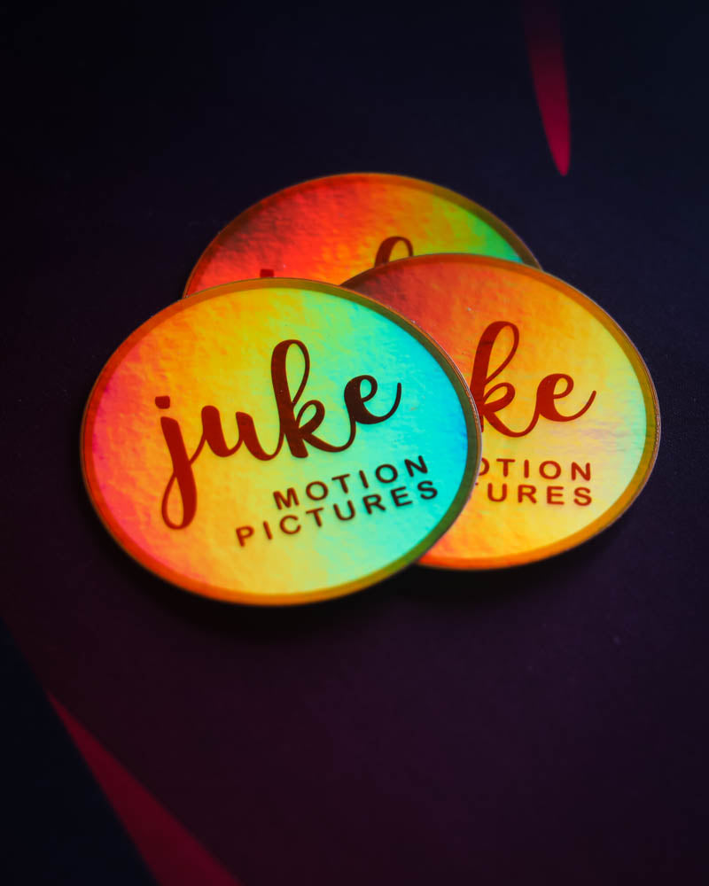 Juke Holographic Sticker - * Limited Edition * (3" Round) Changes color in light!