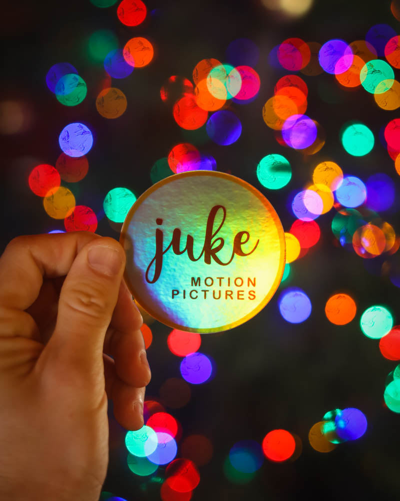 Juke Holographic Sticker - * Limited Edition * (3" Round) Changes color in light!