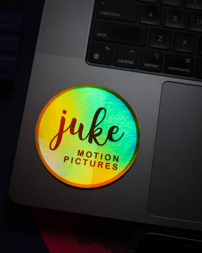 Juke Holographic Sticker - * Limited Edition * (3" Round) Changes color in light!