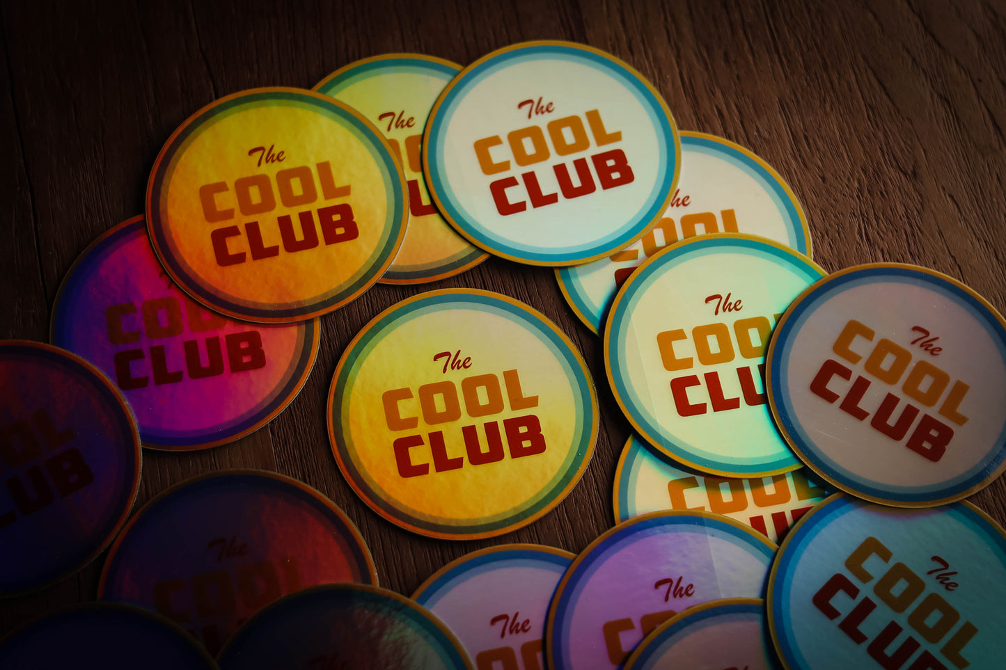 "The Cool Club" Members Only Holographic Sticker 3" by Josh Cantu