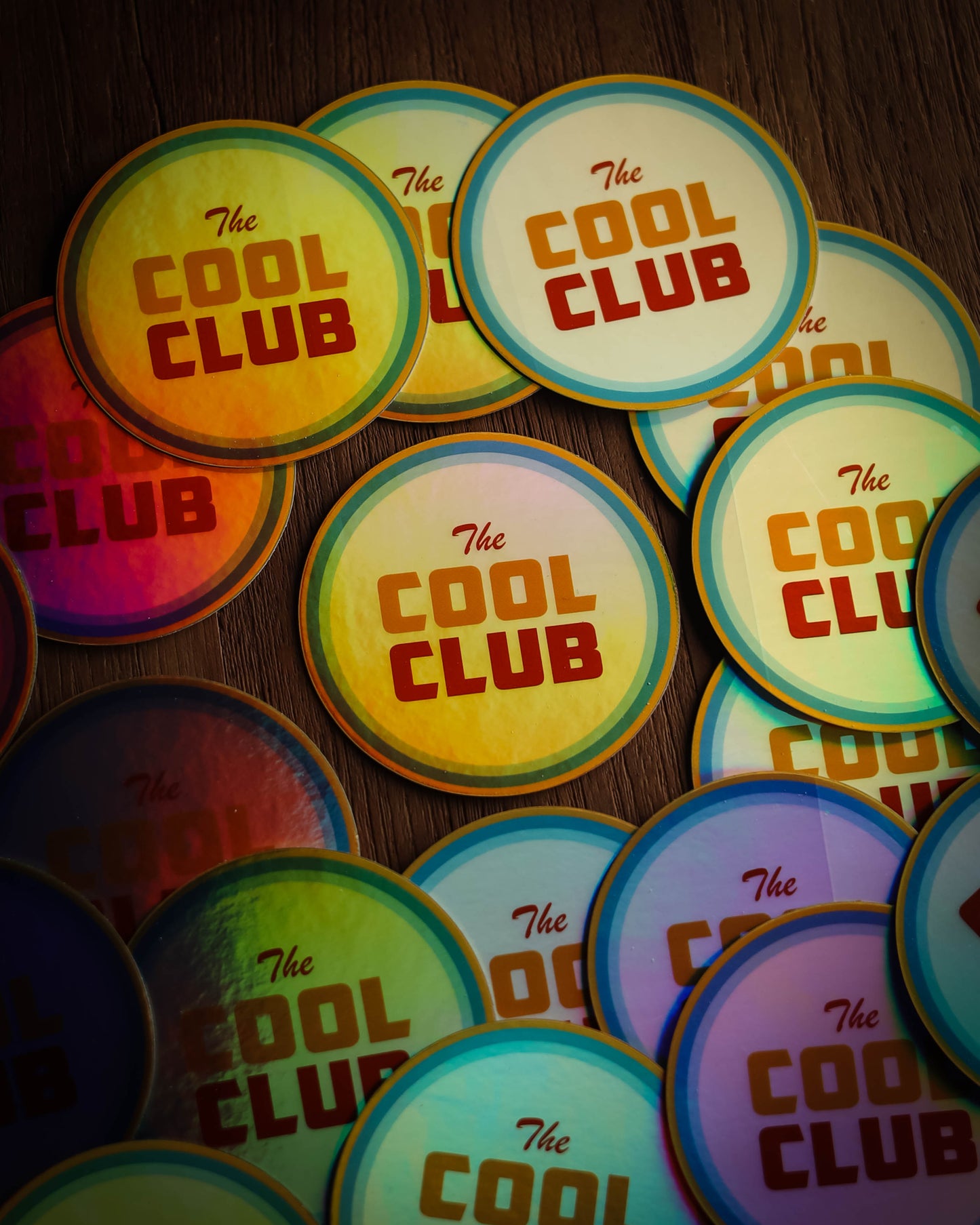 "The Cool Club" Members Only Holographic Sticker 3" by Josh Cantu