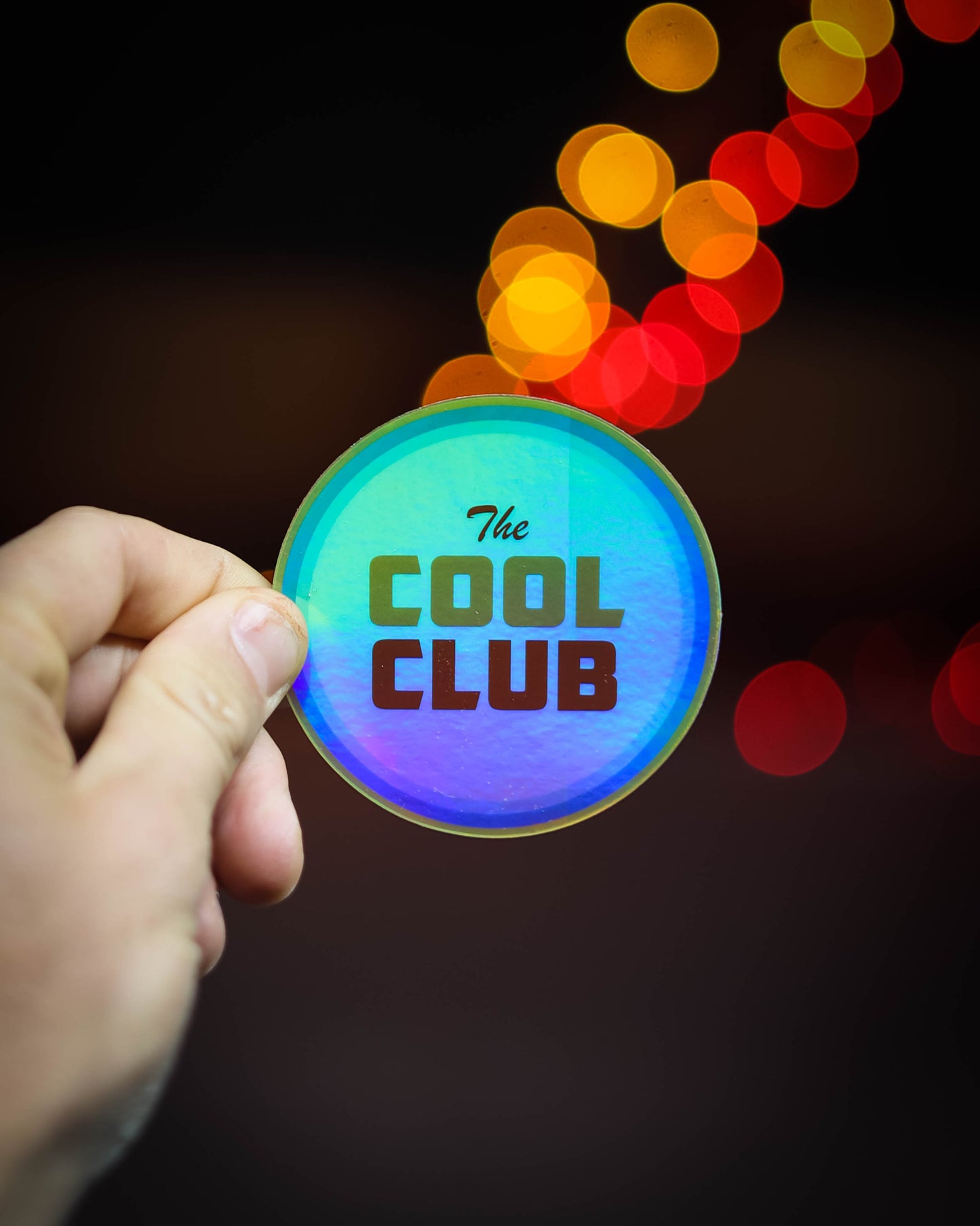 "The Cool Club" Members Only Holographic Sticker 3" by Josh Cantu