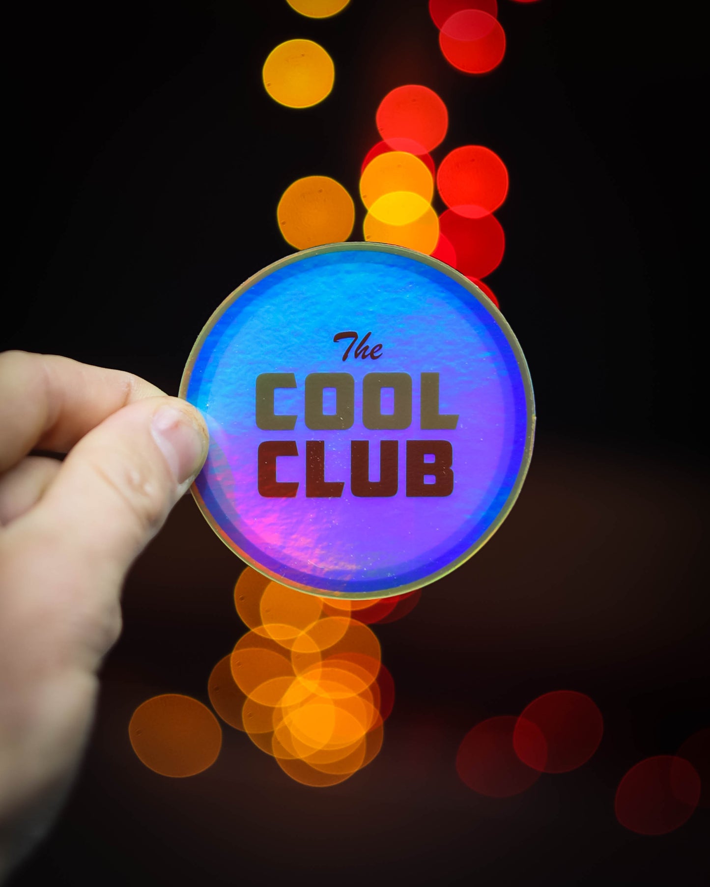 "The Cool Club" Members Only Holographic Sticker 3" by Josh Cantu